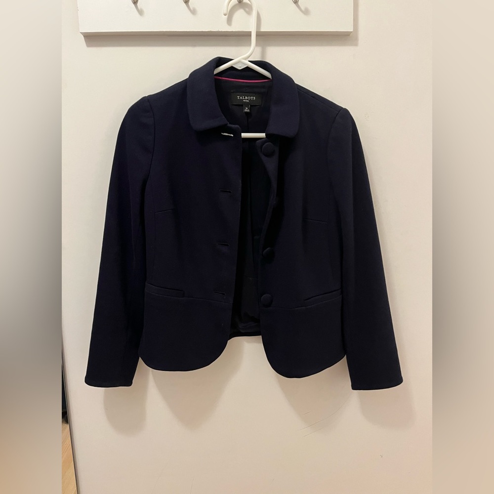 Ann Taylor 2 Petite Navy blazer
